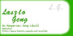 laszlo geng business card