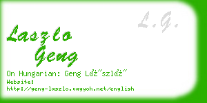 laszlo geng business card